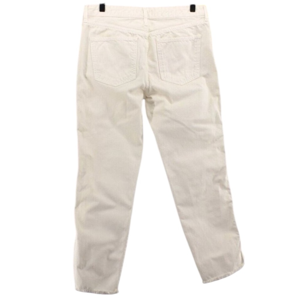 WE THE FREE Cream Boyfriend Jeans Button Fly Raw Hem Size 29 -- SUMMER STAPLE!!! - Picture 4 of 11